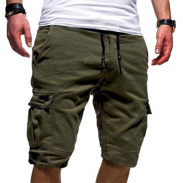 Pantalones cortos tipo cargo informales para hombre