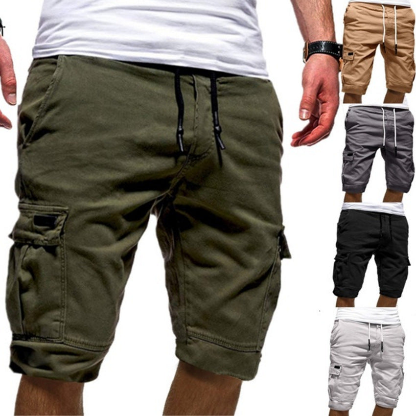 Pantalones cortos tipo cargo informales para hombre