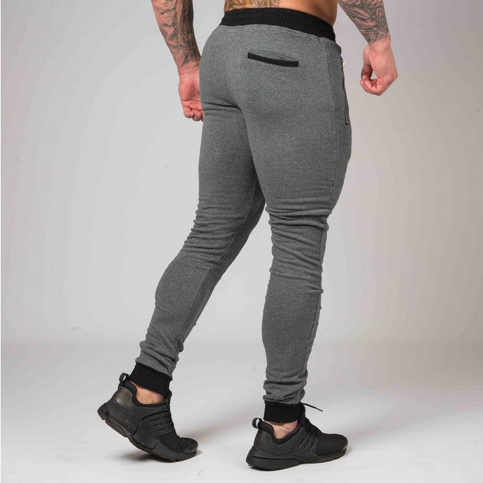 Casual slim bodybuilding pants