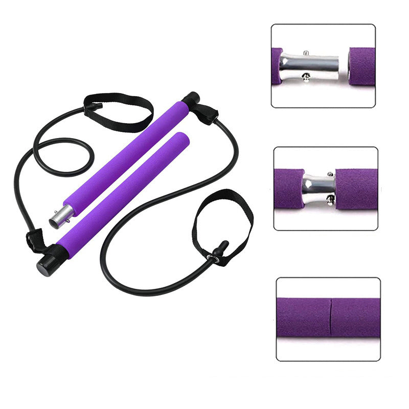 Fitness Yoga Pilates Bar Resistance Bands