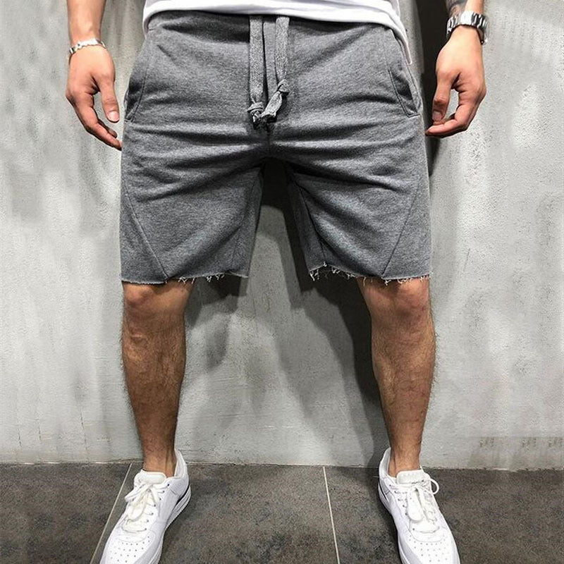 Men's Summer Gym Sport Grey Shorts