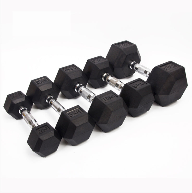 Best Selling Adjustable Dumbbell Set Power Training Equipment Rubber Dumbbell Set