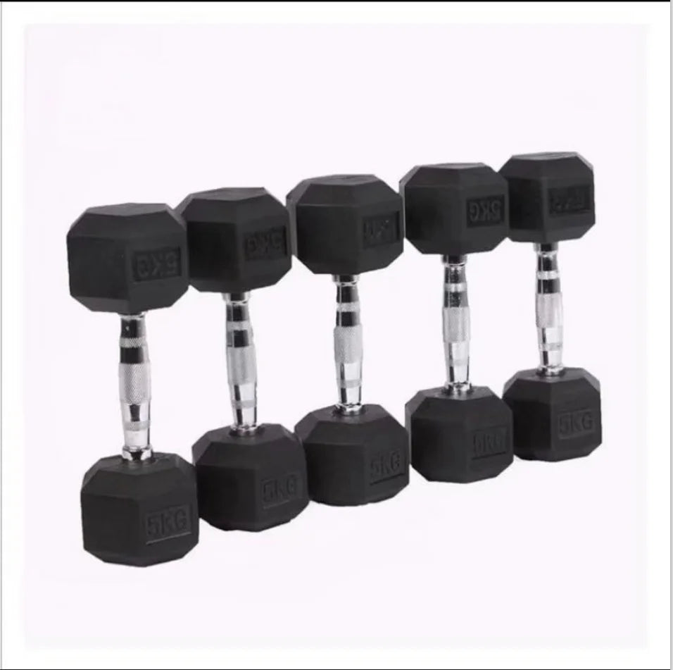 Best Selling Adjustable Dumbbell Set Power Training Equipment Rubber Dumbbell Set