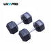 Fast Delivery Cast Iron Dumbbell Hex Logo Customized Rubber Hex Hexagon Dumbbells Set 2.5-30KG