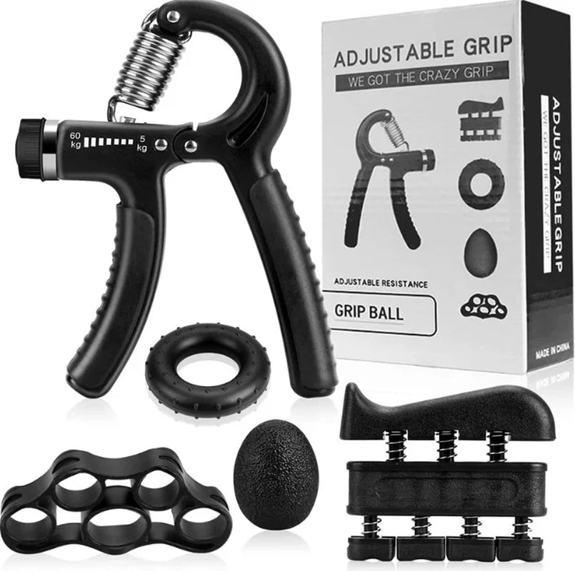 Hand Gripper Set Grip Strength Trainer for Muscle Building 5PCS Adjustable Hand Grip Gripper Set