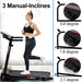 Folding Treadmills for Home with Bluetooth and Incline, 2.5HP Portable Running Machine Electric Compact Treadmills Foldable for Exercise Home Gym Fitness Walking Jogging