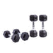 Fast Delivery Cast Iron Dumbbell Hex Logo Customized Rubber Hex Hexagon Dumbbells Set 2.5-30KG