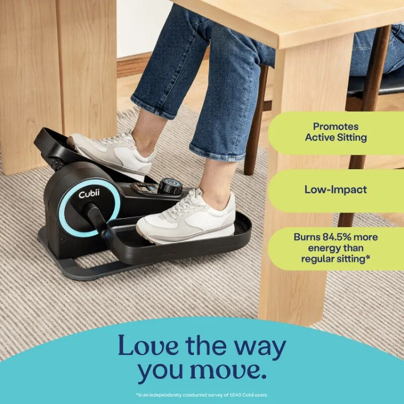 NEW Compact Seated under Deck Elliptical Trainer, 6 Adjustable Magnetic Resistance Levels