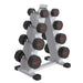 2022 Gym Power Training Equipment Rubber Coated Steel Weights Hexagon Hex Dumbbells Sets