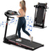 Folding Treadmills for Home with Bluetooth and Incline, 2.5HP Portable Running Machine Electric Compact Treadmills Foldable for Exercise Home Gym Fitness Walking Jogging