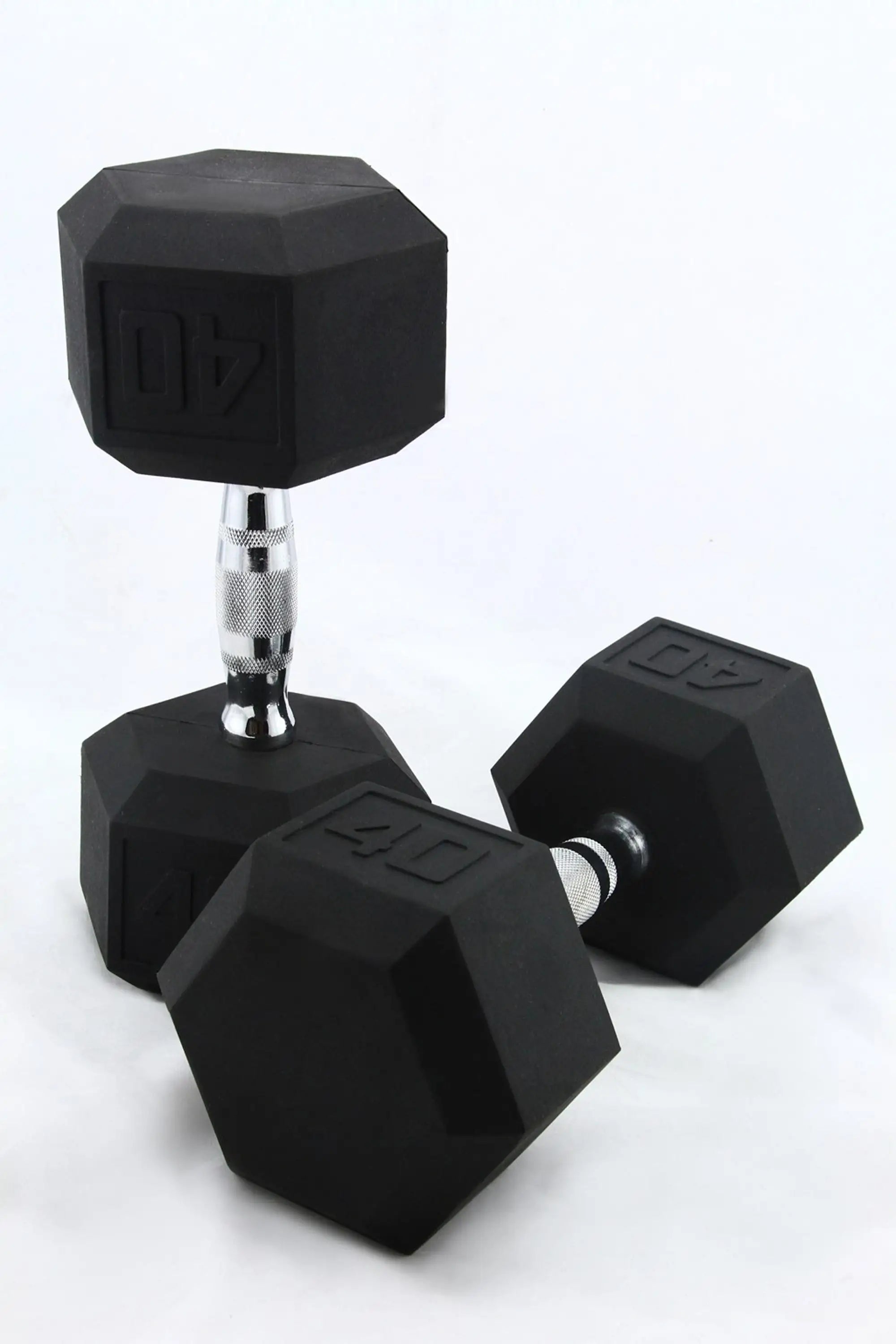 Factory Custom Weight Lifting Gym Equipment Rubber Coated Hex Dumbbell Set