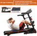 Ksports Treadmill Bundle | Electric Folding Incline Treadmill with Auto/Manual Incline, Sit Ups Rack/Strap & Ab Mat, Dumb Bells (Only for AEP & LJJ Models) | Running Machine with Bluetooth Smart APP