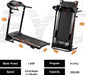 Folding Treadmills for Home with Bluetooth and Incline, 2.5HP Portable Running Machine Electric Compact Treadmills Foldable for Exercise Home Gym Fitness Walking Jogging