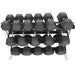 Gym Fitness Equipment Black Rubber Dumbbell Exercise Muscle Increase Muscle Strength Aerobic Exercise Dumbbell Weight Loss