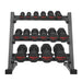 2020 Factory Wholesale High Quality Black Rubber Dumbbell for Gym Training